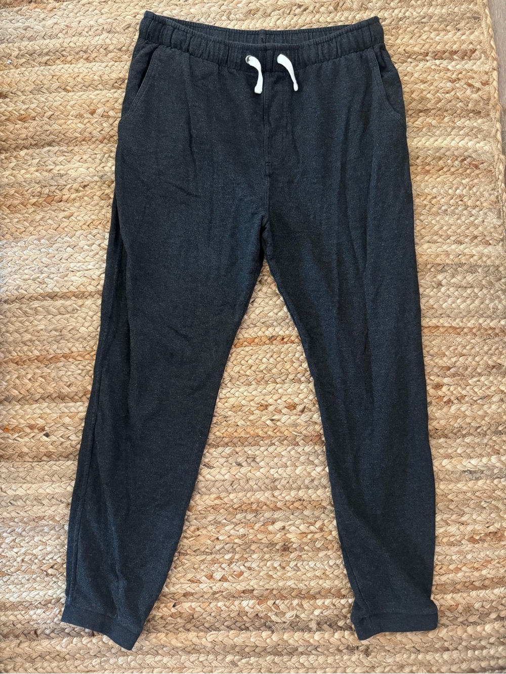 Men's Free Fly Black Knit Drawstring Pants